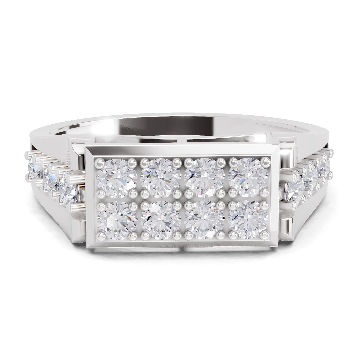 0.94 Carat Luxe Grid Rings