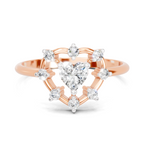0.44 Carat Heart Diamond Ring