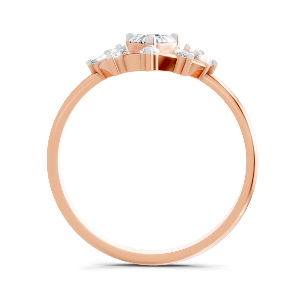 0.44 Carat Heart Diamond Ring