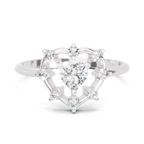 0.44 Carat Heart Diamond Ring