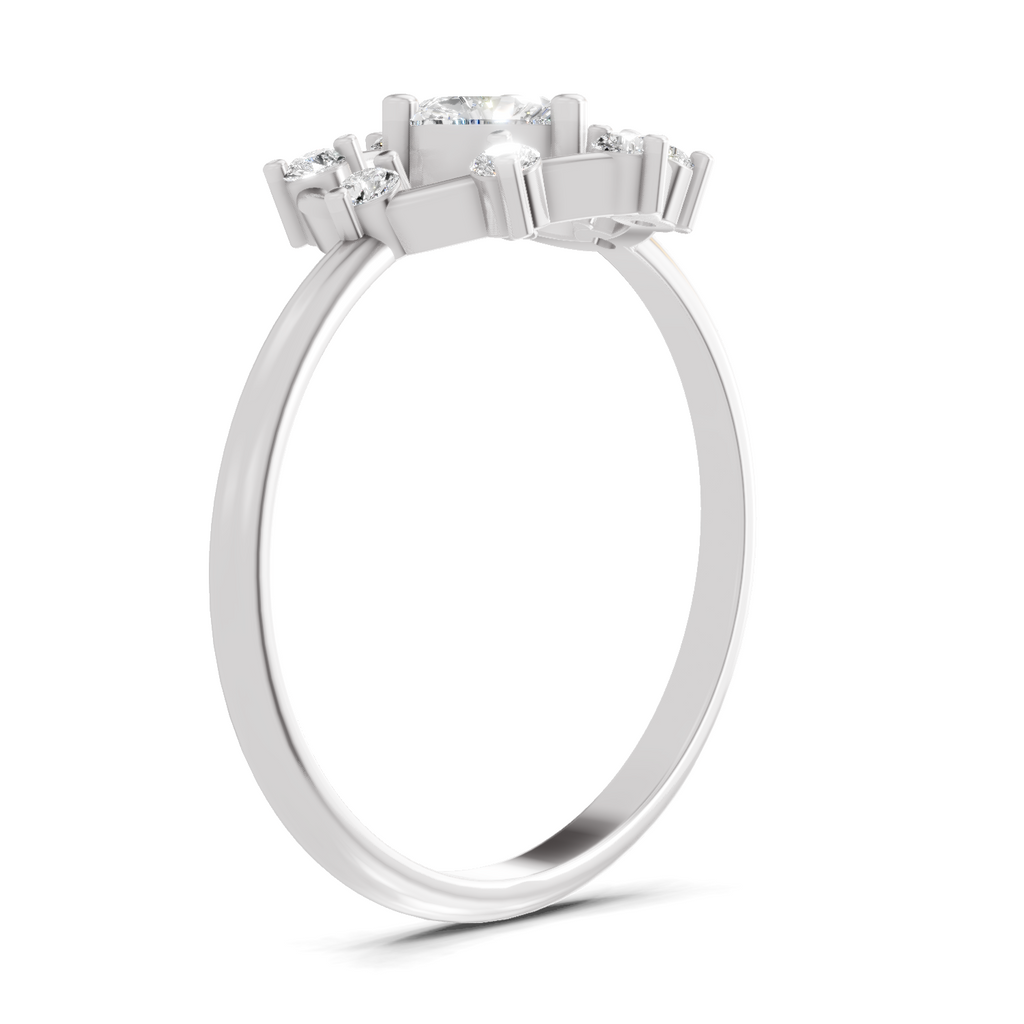 0.44 Carat Heart Diamond Ring