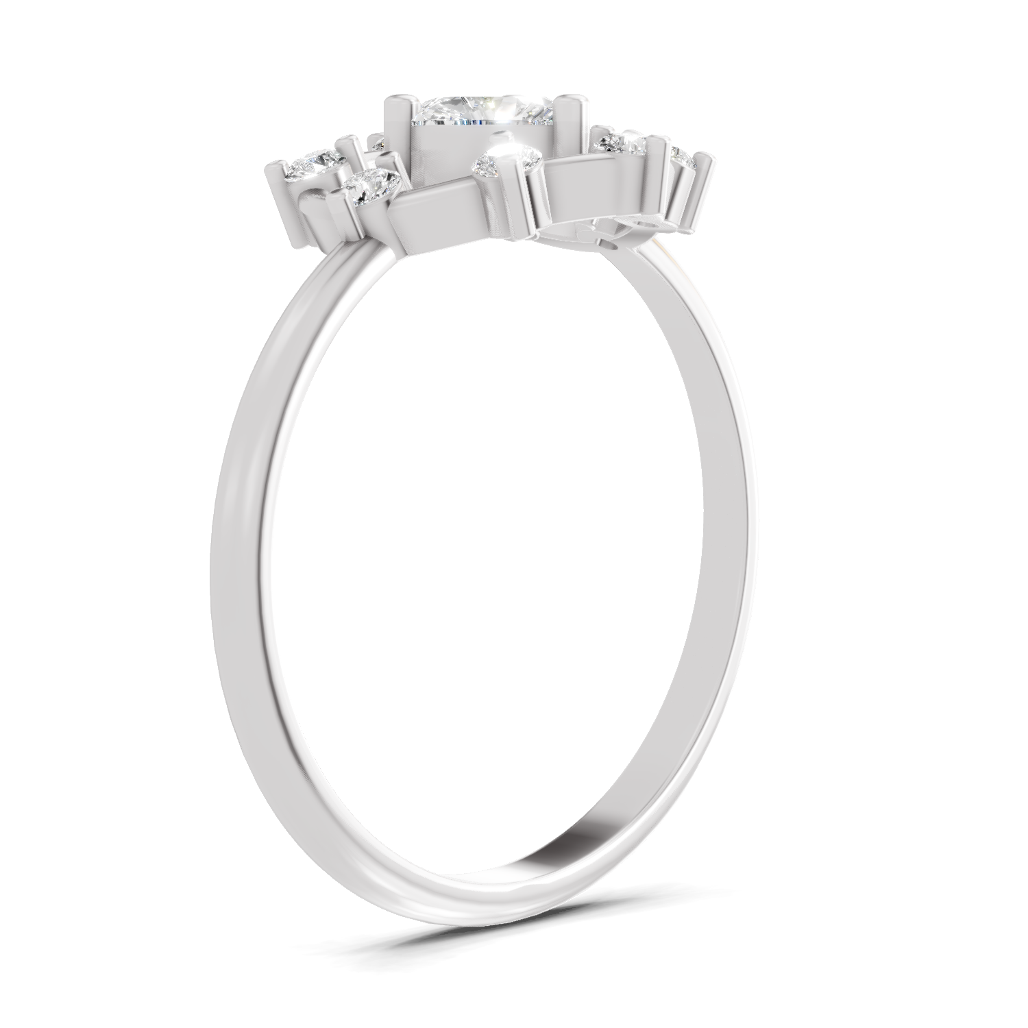 0.44 Carat Heart Diamond Ring