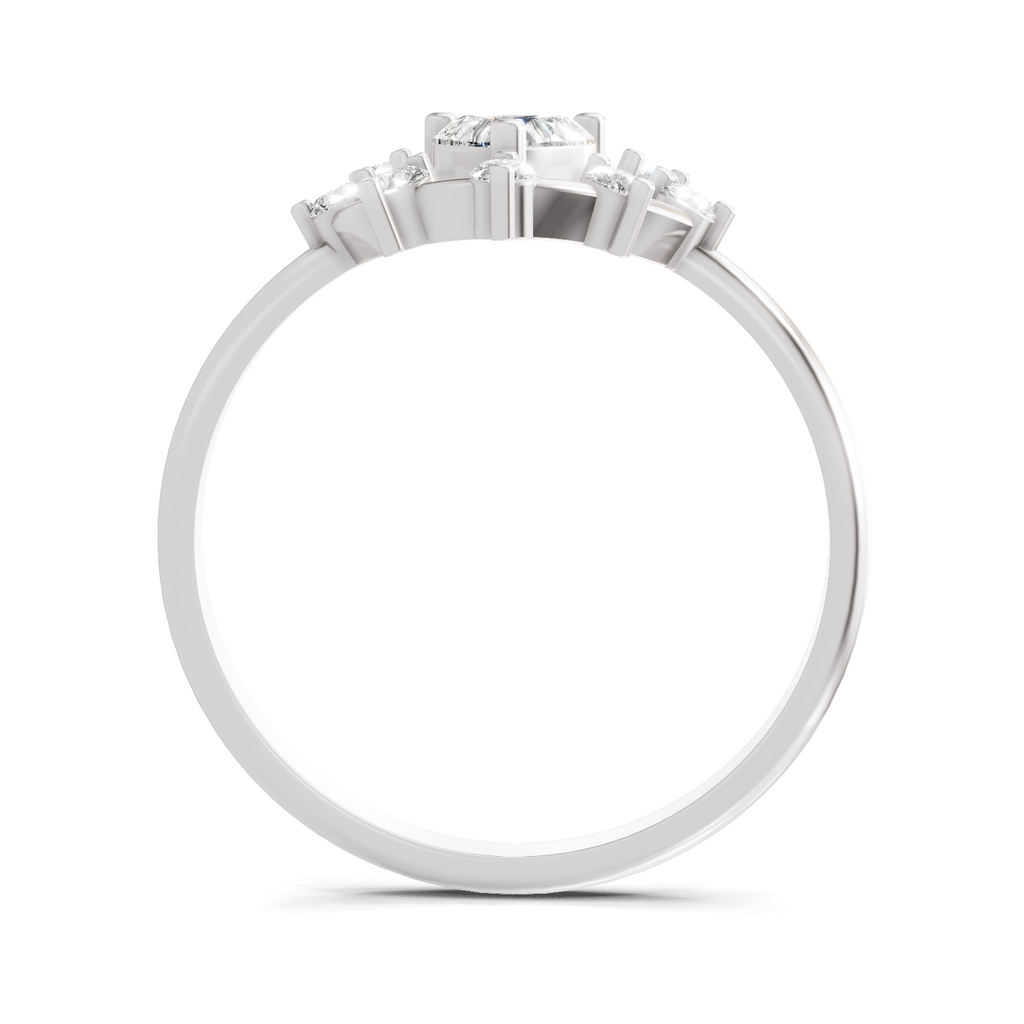 0.44 Carat Heart Diamond Ring