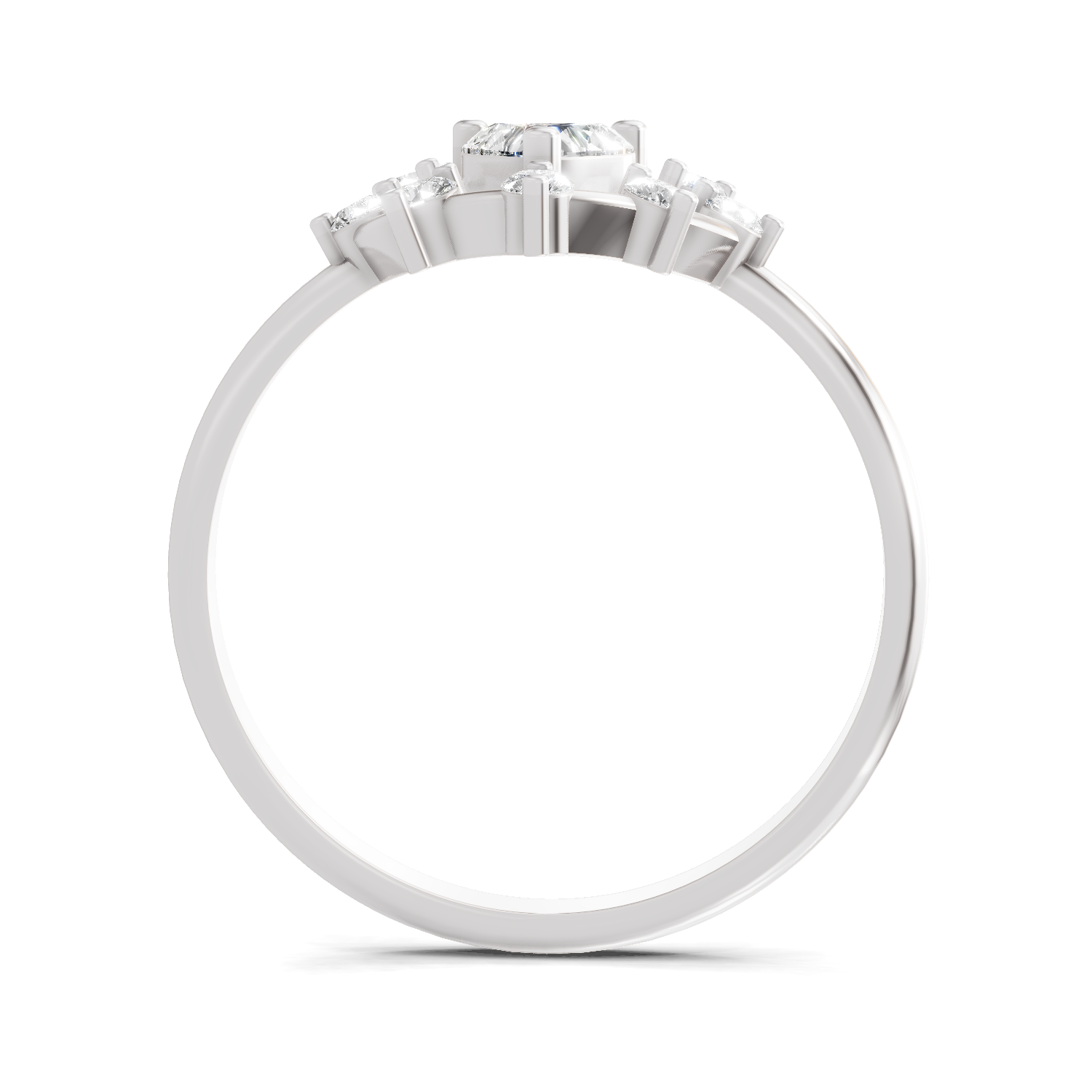 0.44 Carat Heart Diamond Ring