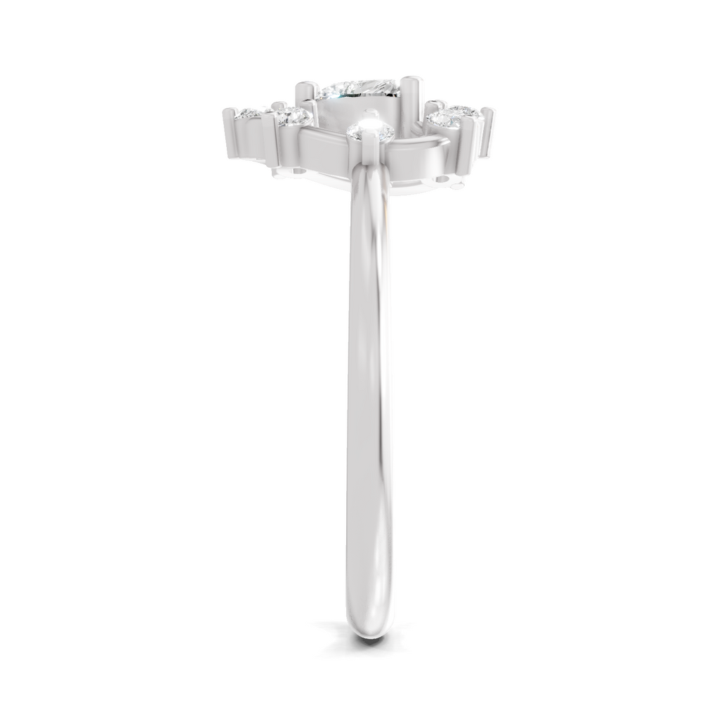 0.44 Carat Heart Diamond Ring