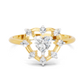 0.44 Carat Heart Diamond Ring