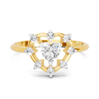 0.44 Carat Heart Diamond Ring