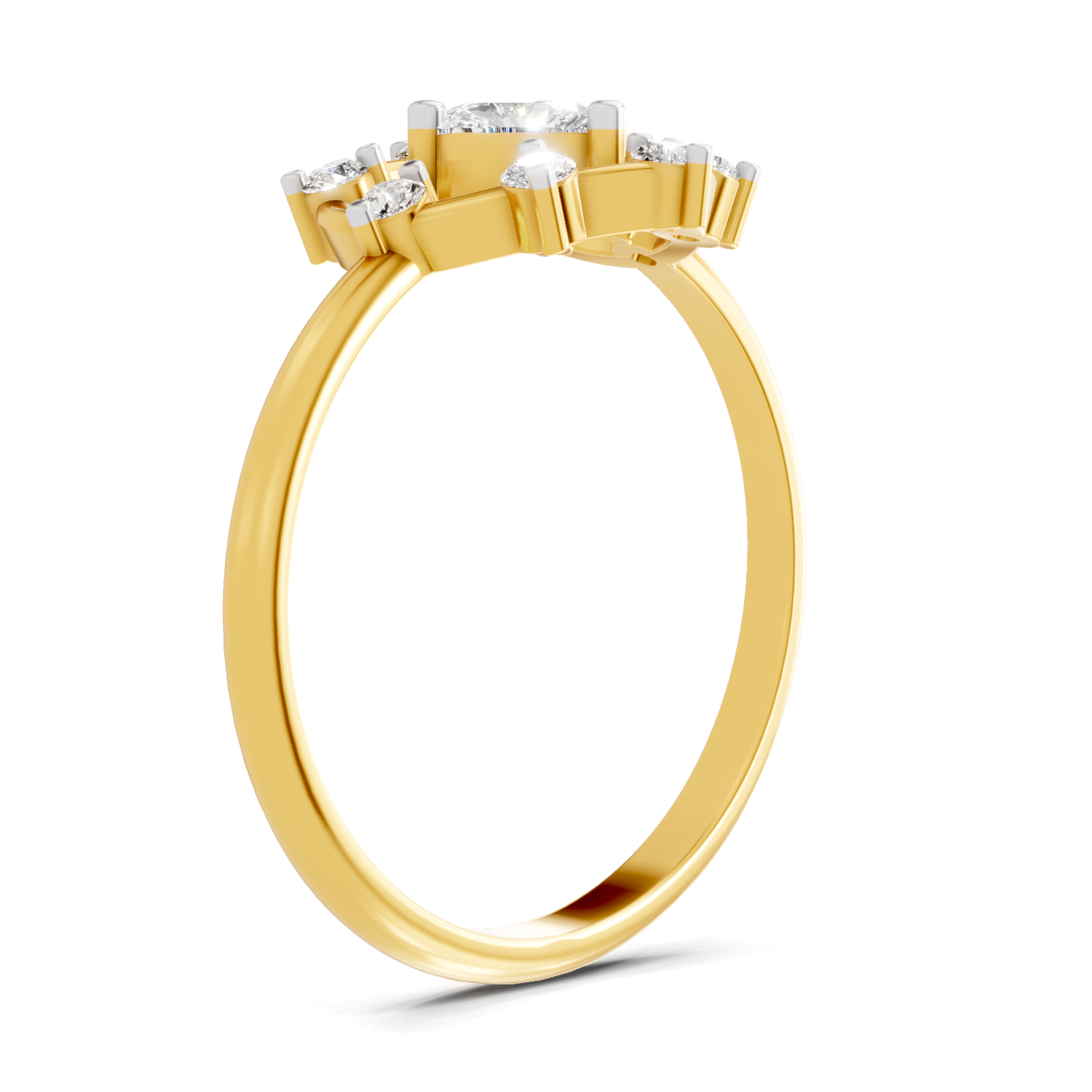 0.44 Carat Heart Diamond Ring