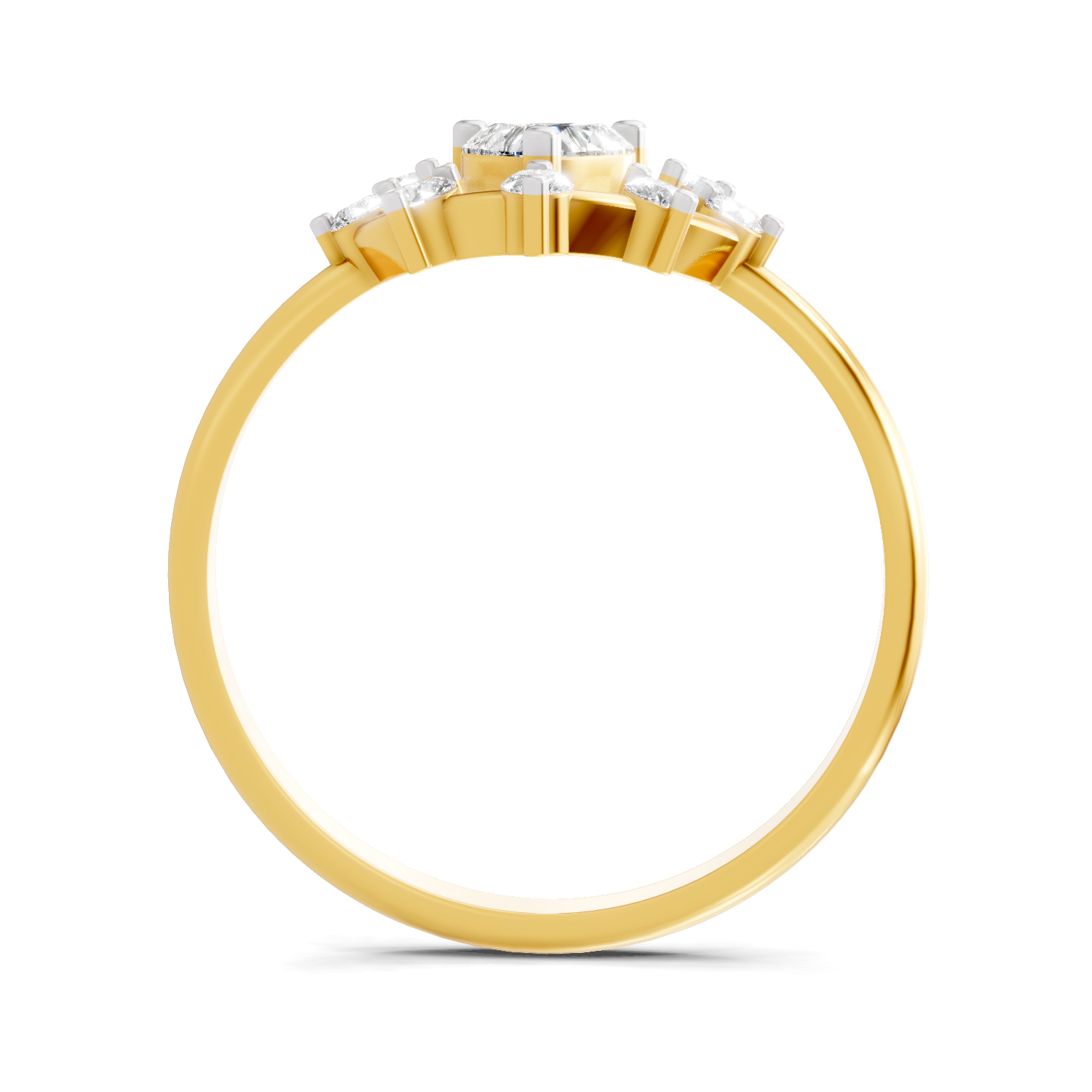 0.44 Carat Heart Diamond Ring