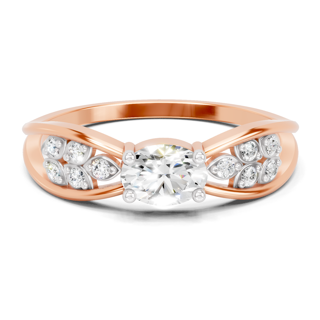 0.45 Carat Oval Diamond Solitaire Ring