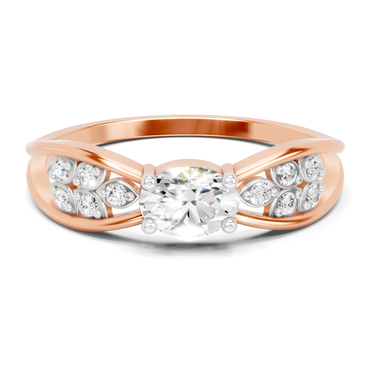 0.45 Carat Oval Diamond Solitaire Ring