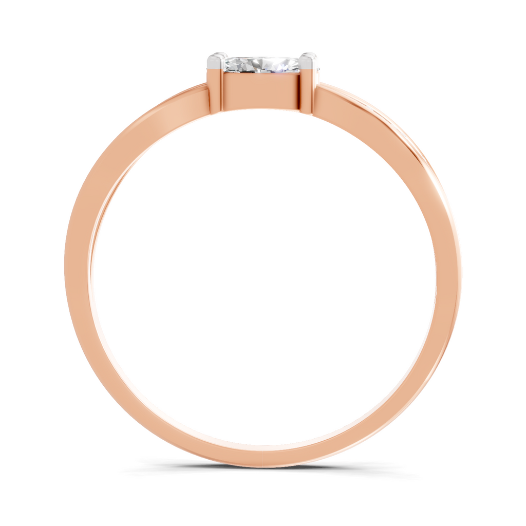 0.45 Carat Oval Diamond Solitaire Ring