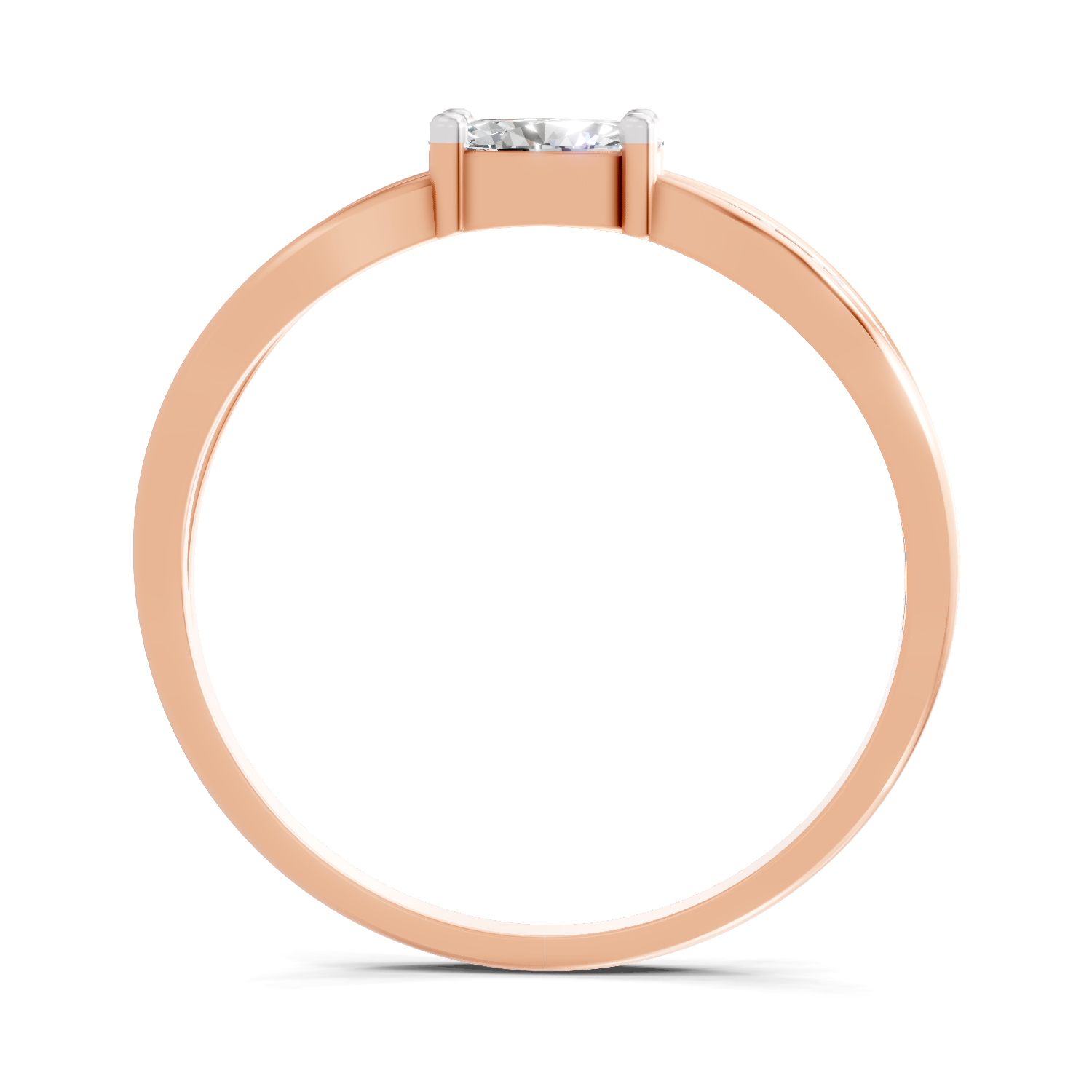 0.45 Carat Oval Diamond Solitaire Ring