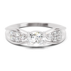 0.45 Carat Oval Diamond Solitaire Ring