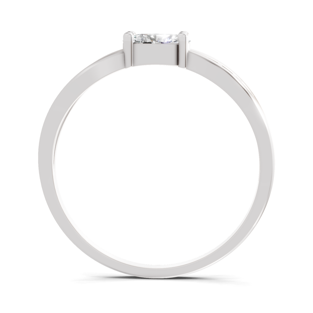 0.45 Carat Oval Diamond Solitaire Ring