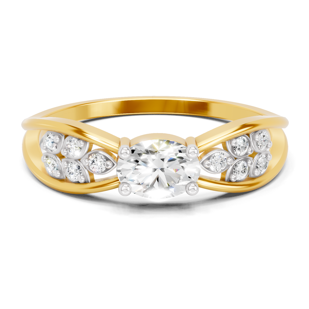 0.45 Carat Oval Diamond Solitaire Ring