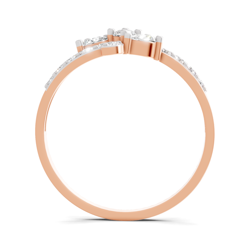 0.47 Carat Pear Shape Diamond Floral Ring