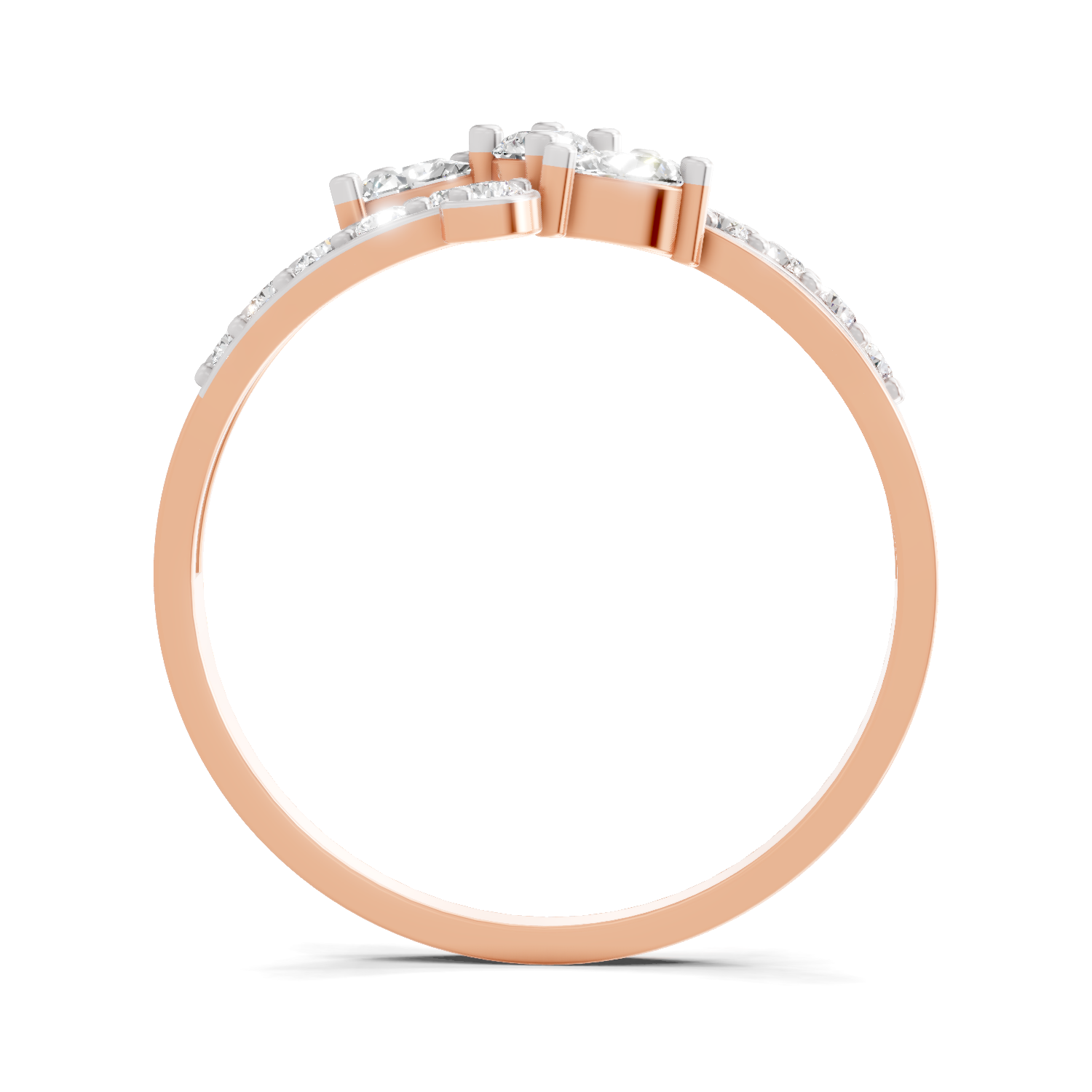 0.47 Carat Pear Shape Diamond Floral Ring