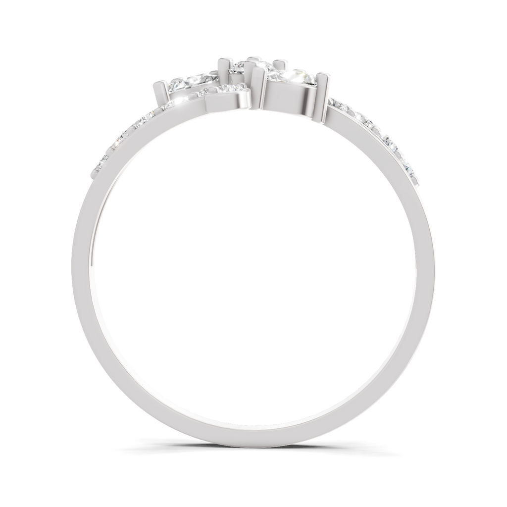 0.47 Carat Pear Shape Diamond Floral Ring
