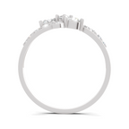 0.47 Carat Pear Shape Diamond Floral Ring