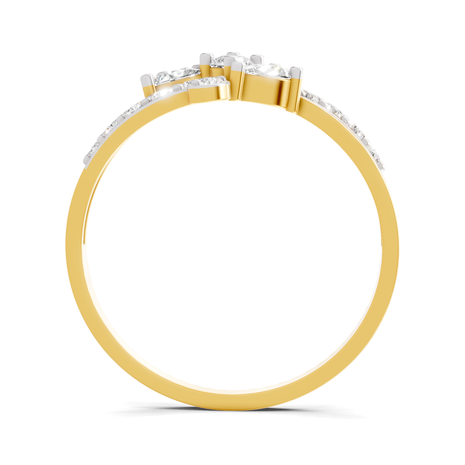 0.47 Carat Pear Shape Diamond Floral Ring