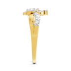 0.47 Carat Pear Shape Diamond Floral Ring