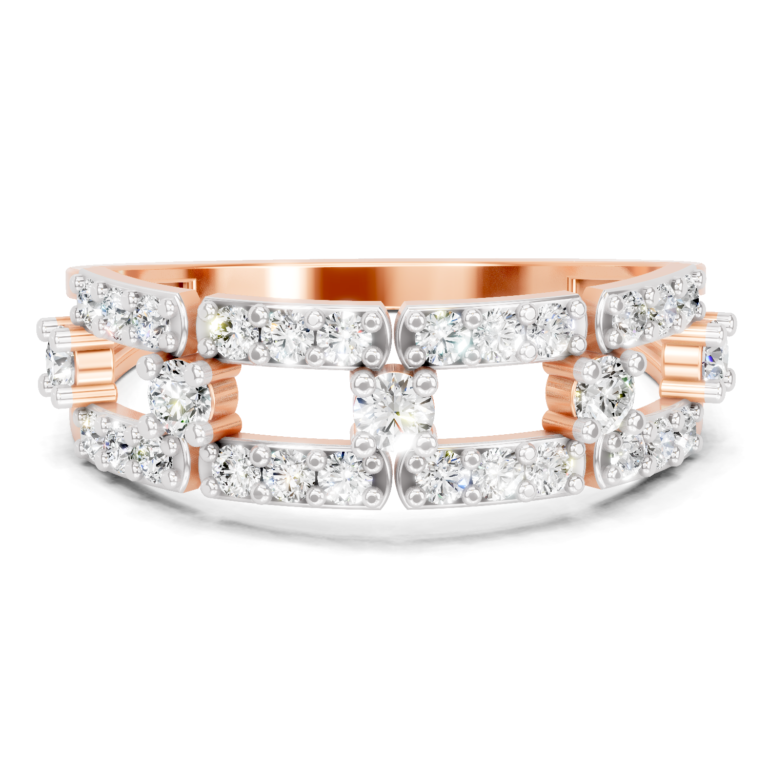 Sparkles 0.46 Ct Lab Grown Diamond Bridge Ring