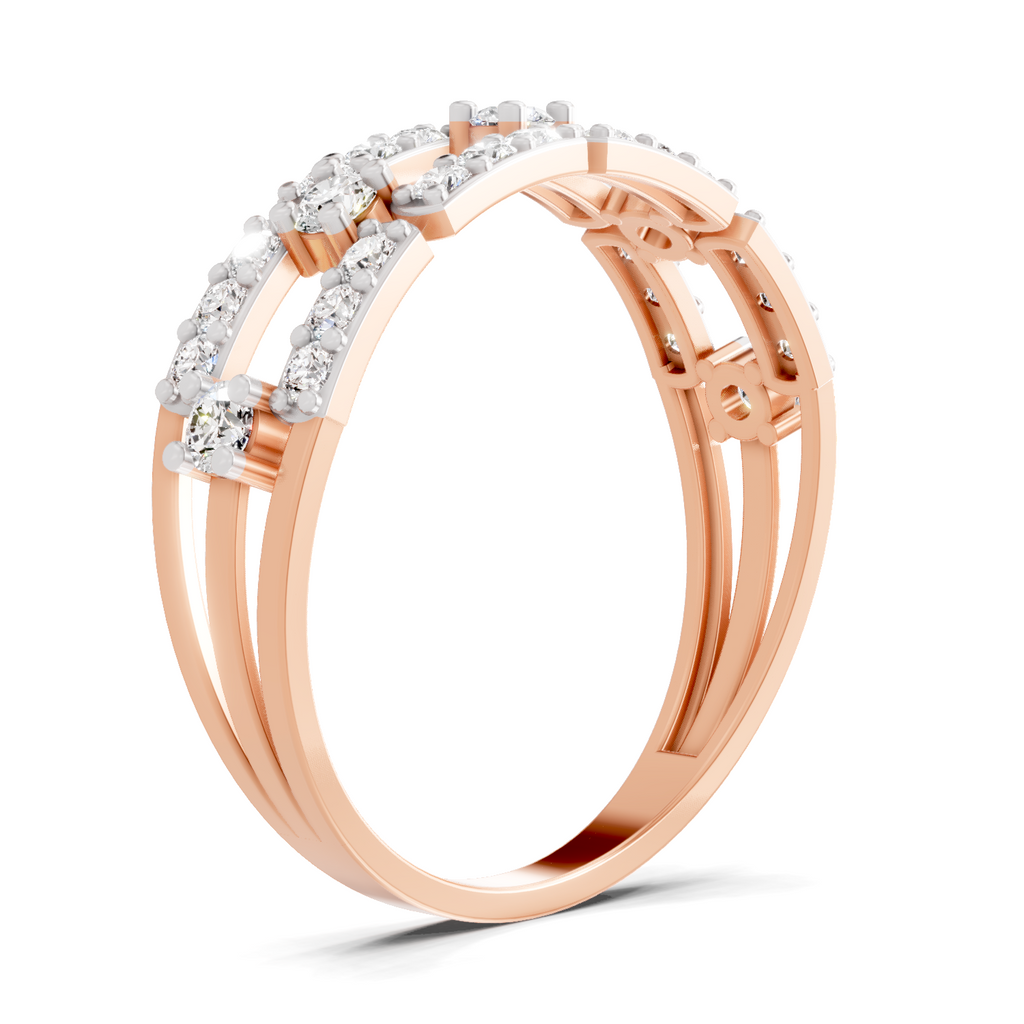 Sparkles 0.46 Ct Lab Grown Diamond Bridge Ring