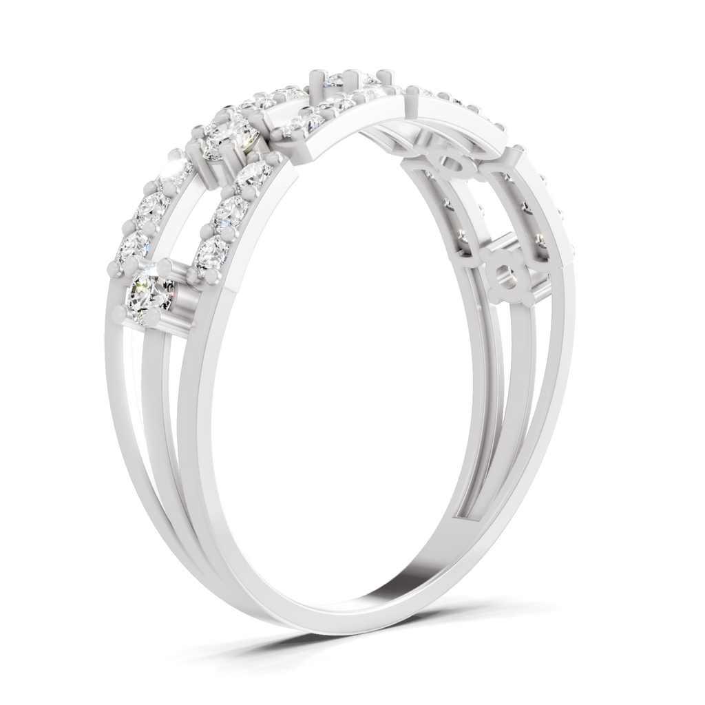 Sparkles 0.46 Ct Lab Grown Diamond Bridge Ring