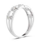 Sparkles 0.46 Ct Lab Grown Diamond Bridge Ring