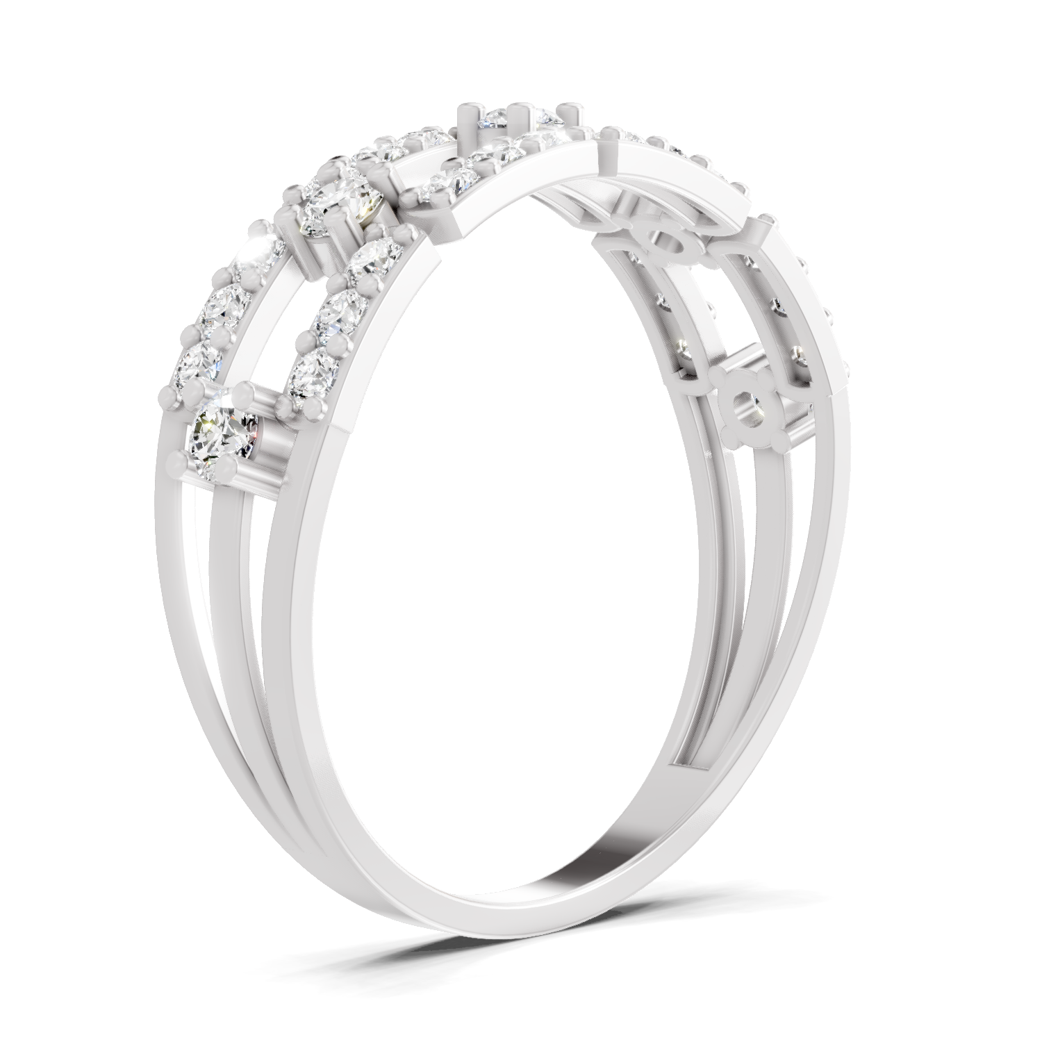 Sparkles 0.46 Ct Lab Grown Diamond Bridge Ring