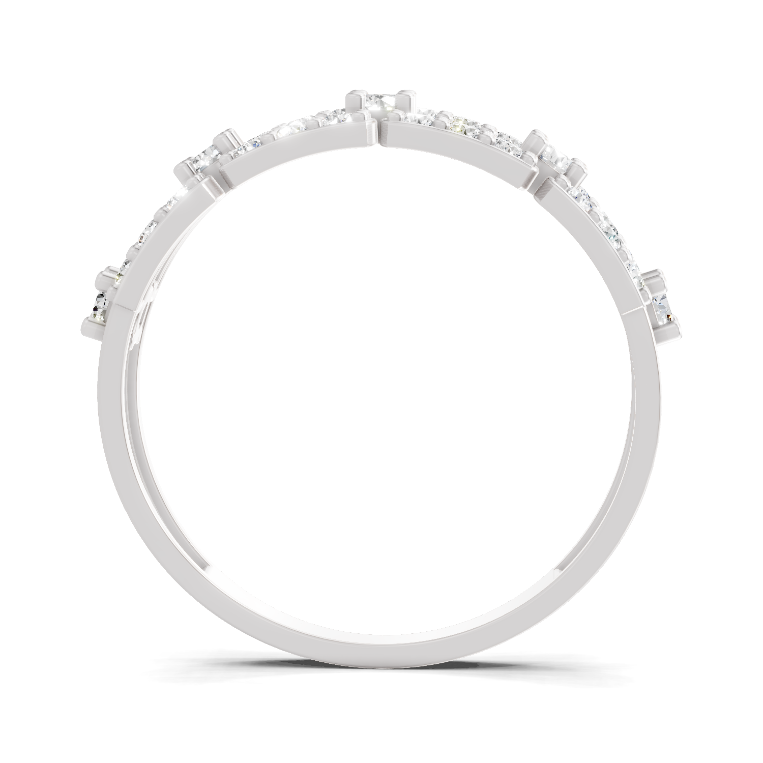 Sparkles 0.46 Ct Lab Grown Diamond Bridge Ring