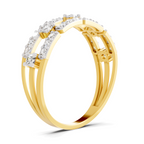 Sparkles 0.46 Ct Lab Grown Diamond Bridge Ring