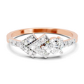 Sparkles 0.46 Ct Lab Grown Diamond Bridge Ring