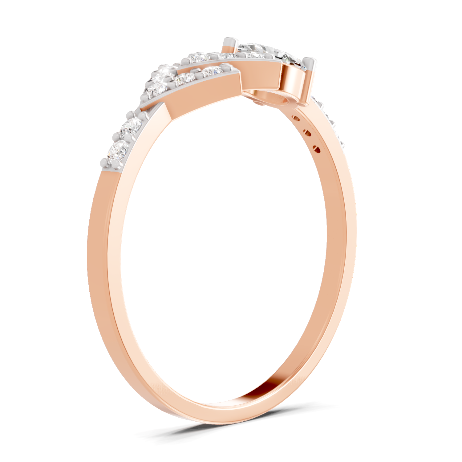 0.46 Carat Pear Diamond Solitaire Ring