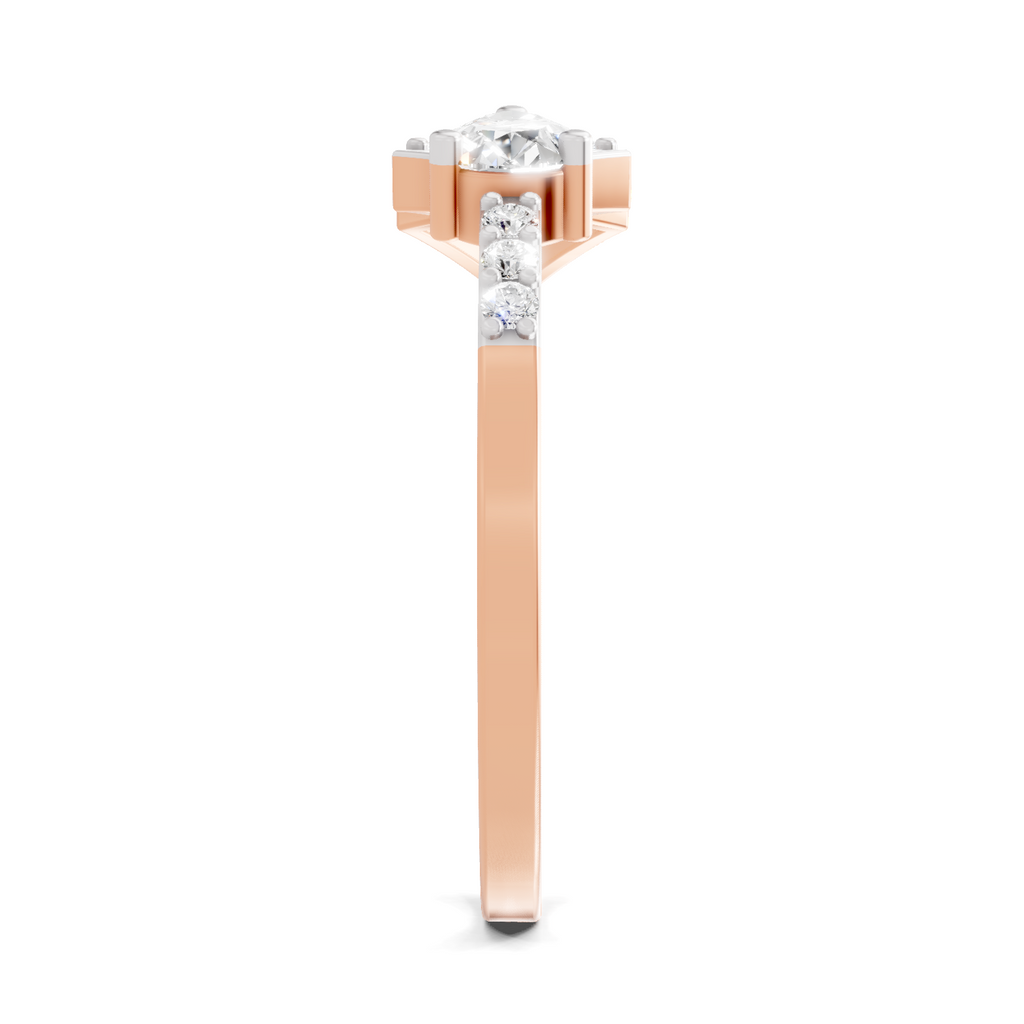 0.46 Carat Pear Diamond Solitaire Ring