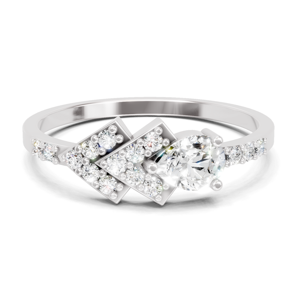 0.46 Carat Pear Diamond Solitaire Ring