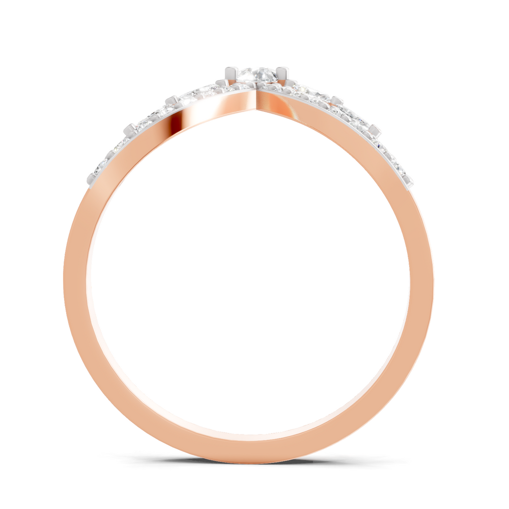 Sparkles 0.48 Ct Lab Grown Diamond Chevron Ring