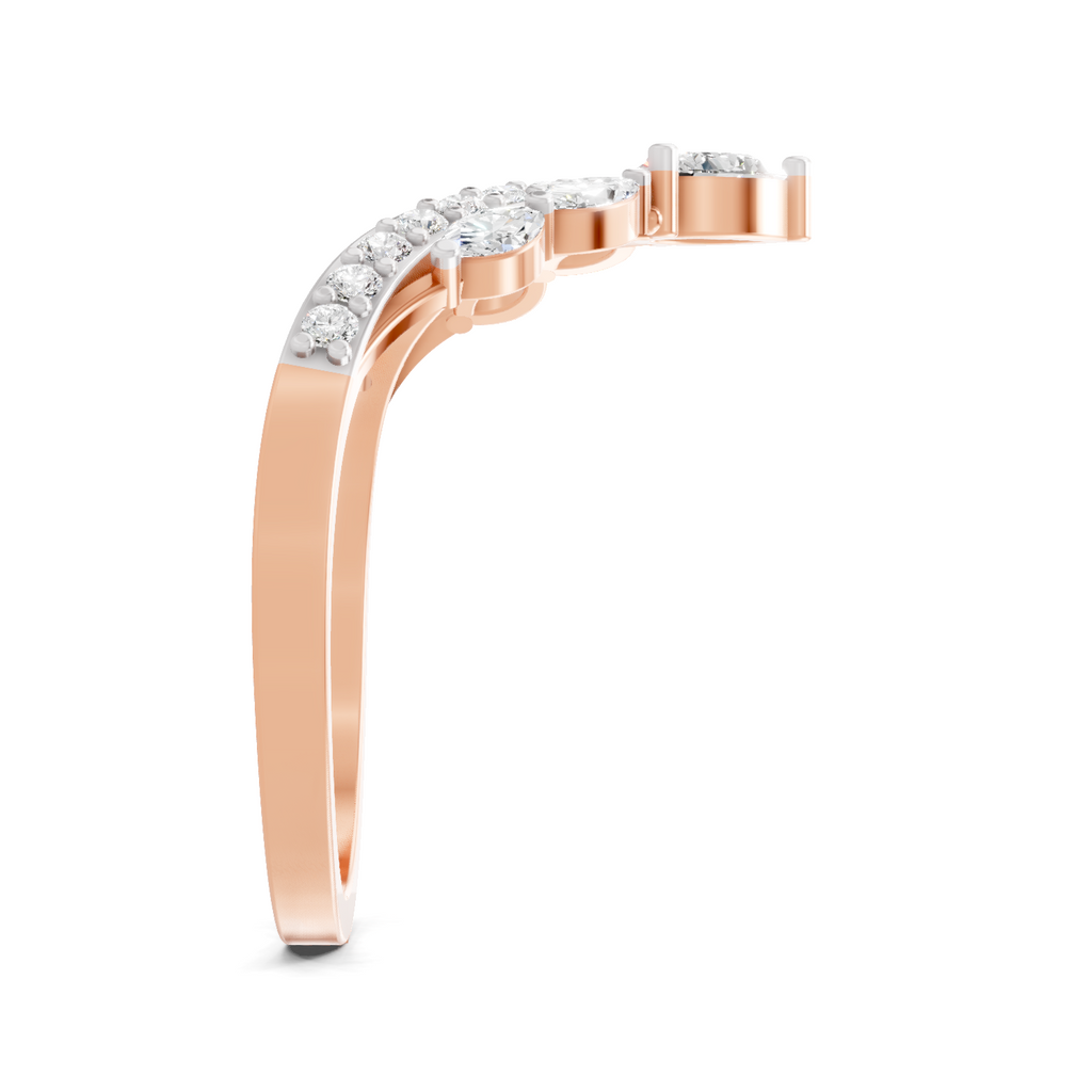 Sparkles 0.48 Ct Lab Grown Diamond Chevron Ring