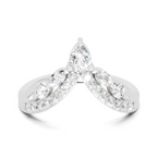 Sparkles 0.48 Ct Lab Grown Diamond Chevron Ring