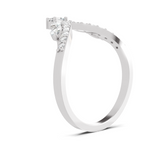 Sparkles 0.48 Ct Lab Grown Diamond Chevron Ring