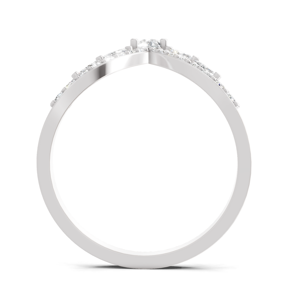 Sparkles 0.48 Ct Lab Grown Diamond Chevron Ring