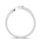 Sparkles 0.48 Ct Lab Grown Diamond Chevron Ring