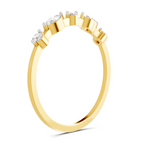 Sparkles 0.24 Ct Marquise Shape Five Stone Diamond Ring in 14K Gold