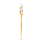 Sparkles 0.24 Ct Marquise Shape Five Stone Diamond Ring in 14K Gold