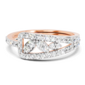 Sparkles 0.24 Ct Marquise Shape Five Stone Diamond Ring in 14K Gold