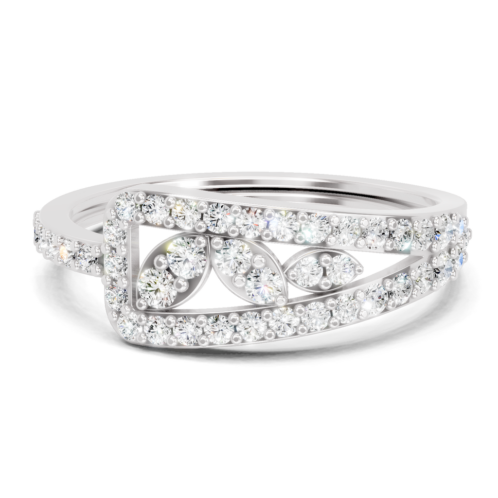 0.49 Carat Diamond Cluster Ring