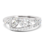 0.49 Carat Diamond Cluster Ring