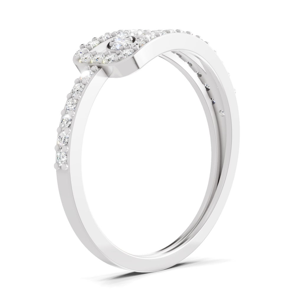 0.49 Carat Diamond Cluster Ring