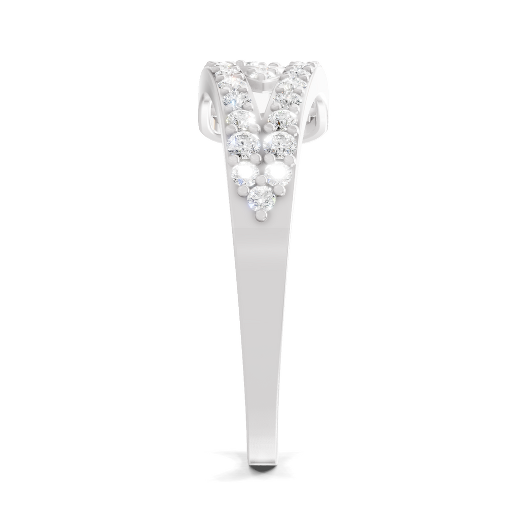 0.49 Carat Diamond Cluster Ring